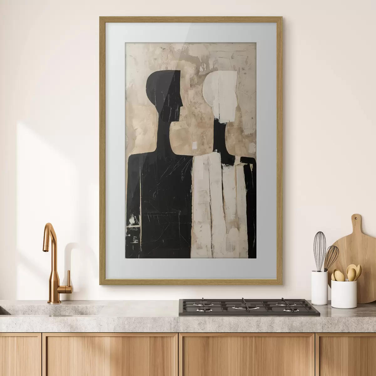 Poster Dos figuras abstractas f46050