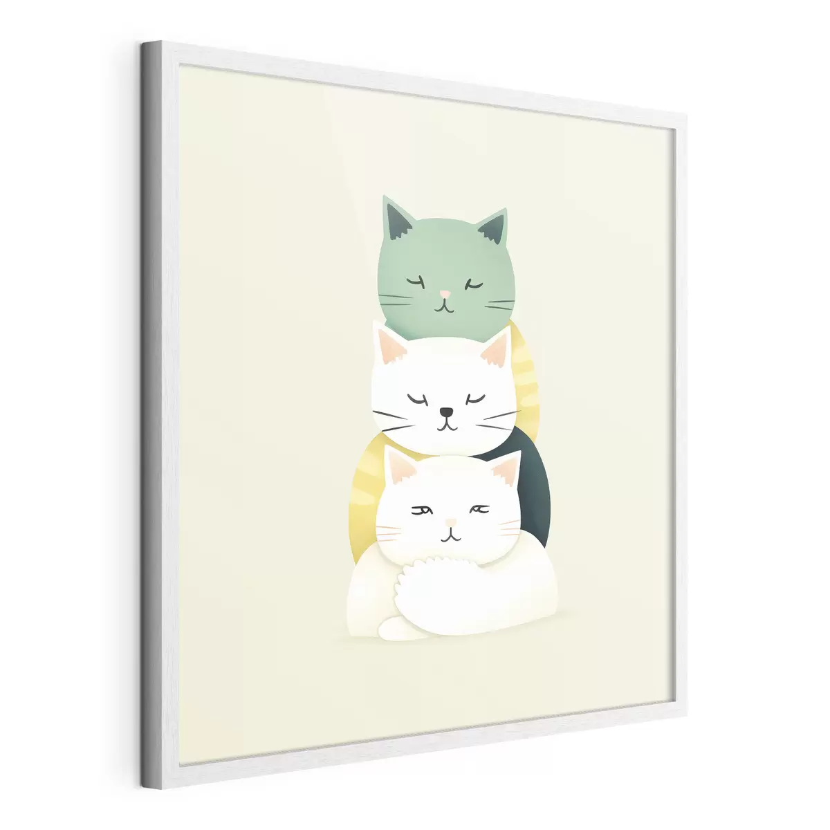 Poster Composición de tres gatos en estilo animación f45734
