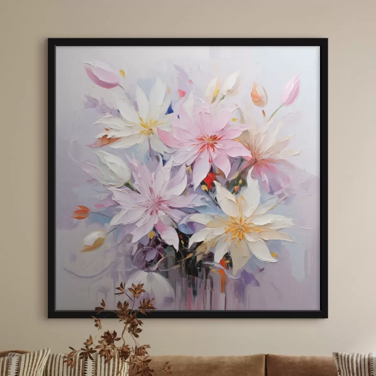 Poster Ramo de flores en estilo pintura al óleo f45738