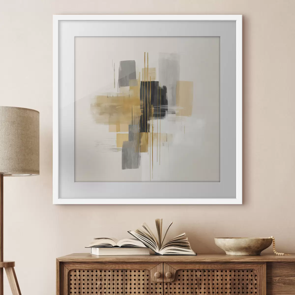 Poster Verticales del espacio en estilo de abstracción gráfica f45850