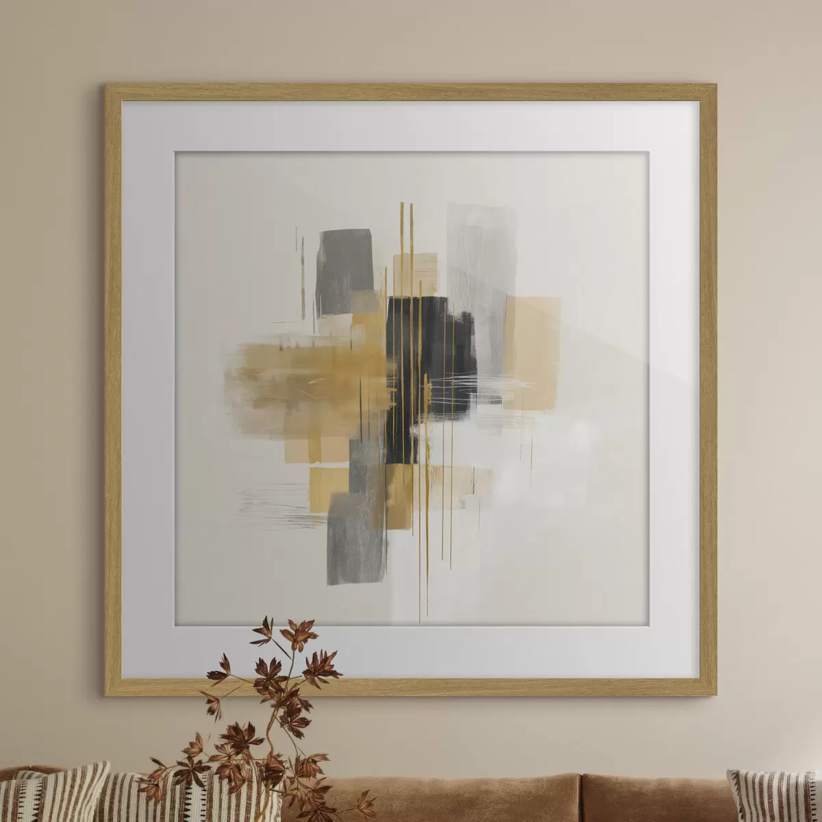 Poster Verticales del espacio en estilo de abstracción gráfica f45850