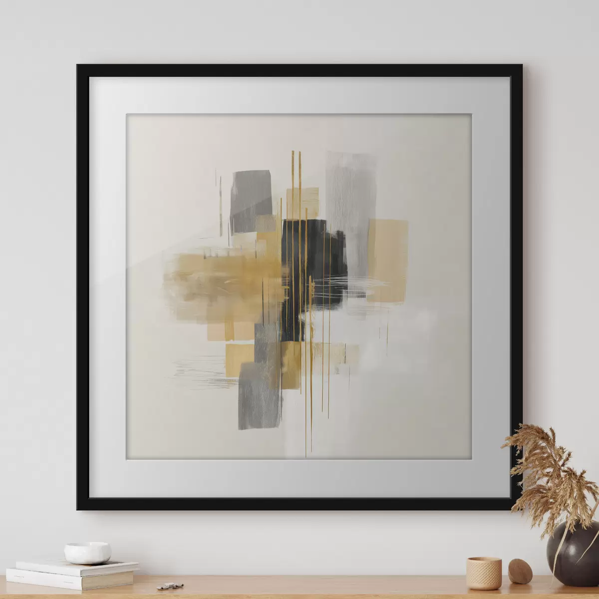 Poster Verticales del espacio en estilo de abstracción gráfica f45850