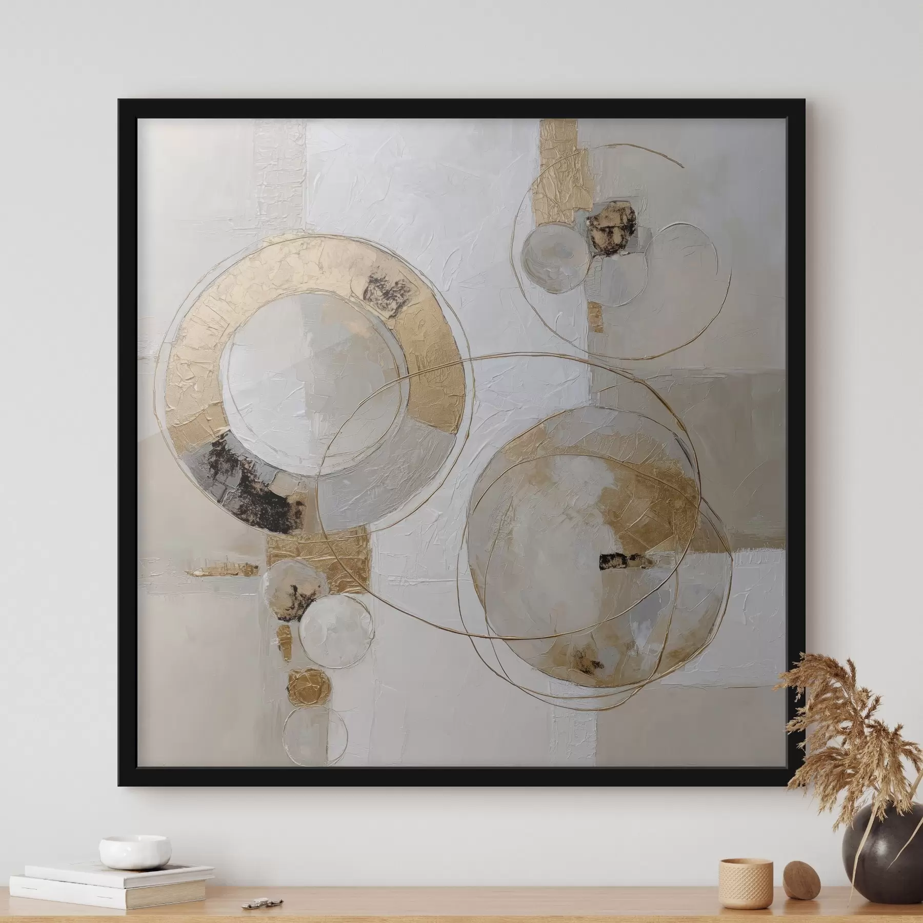 murales de pared Ciclicidad de las formas en el estilo abstracto moderno f45851