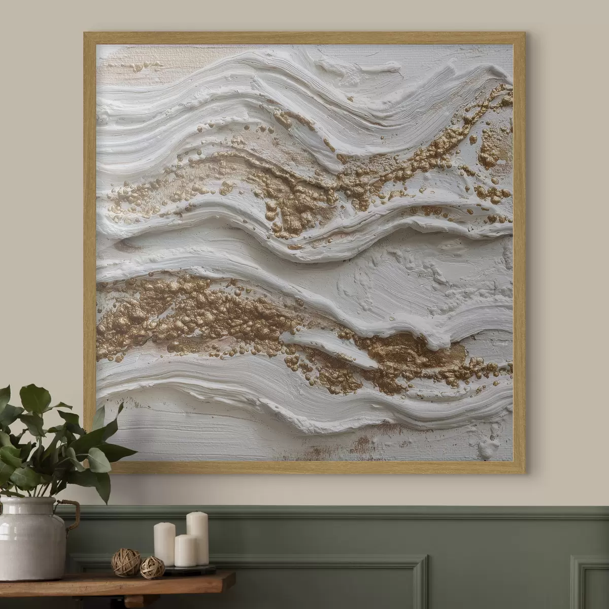 Poster Ondas de relieve en estilo abstracto texturizado f45854