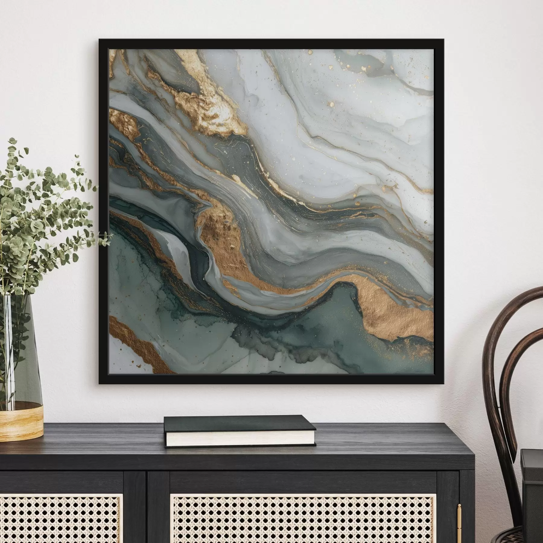 murales de pared Abstracción en estilo textura de mármol f45857