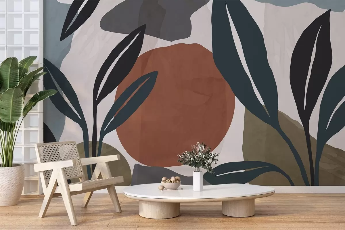 murales de pared Resumen Botánica w04592