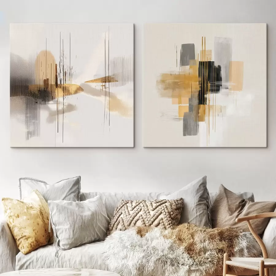 murales de pared Composición artística con elementos gráficos m00740