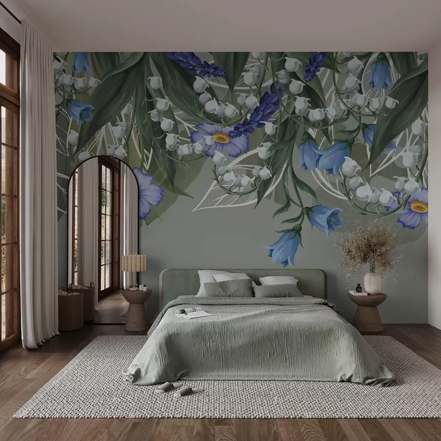 murales de pared Flores colgantes w04674