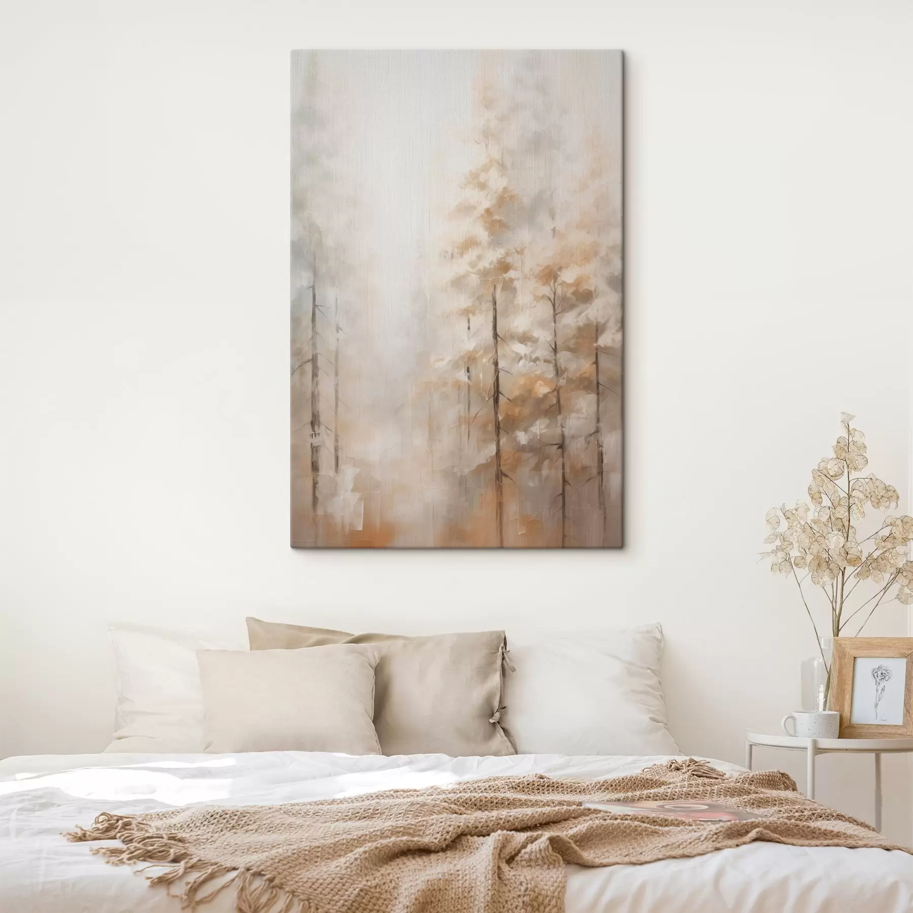 murales de pared Árboles en el bosque imitación de pintura s46123