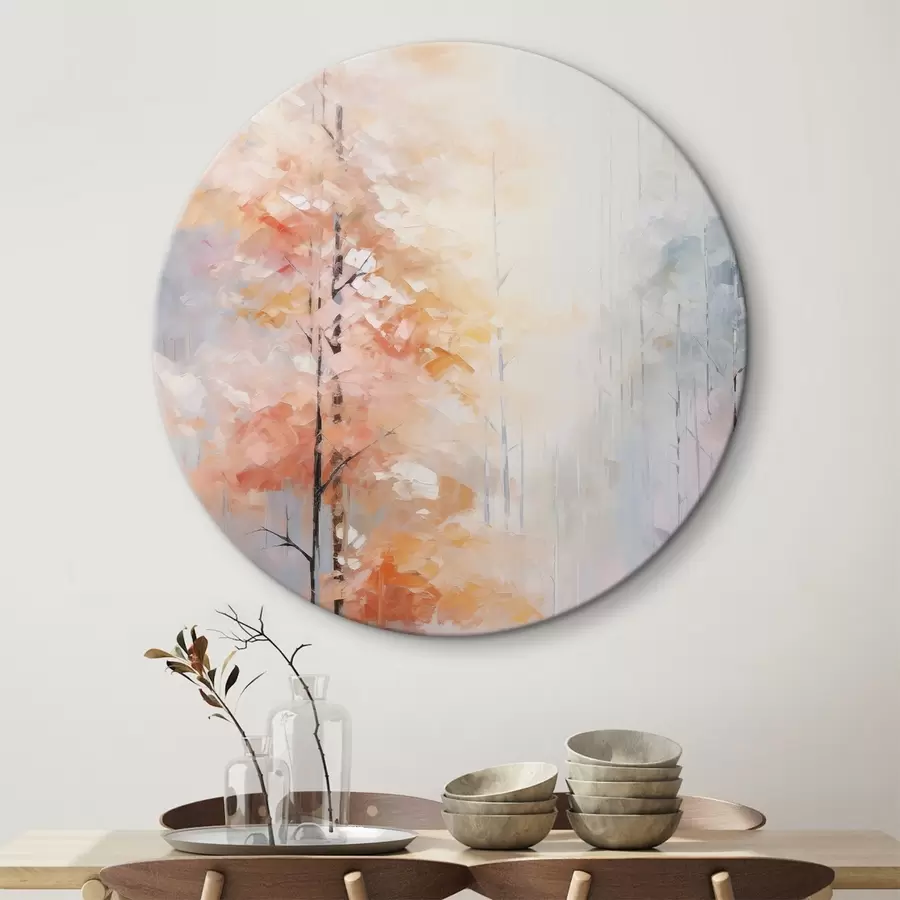 murales de pared Pintura imitación bosque otoñal r46122