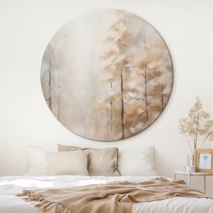 murales de pared Árboles en el bosque imitación de pintura r46123