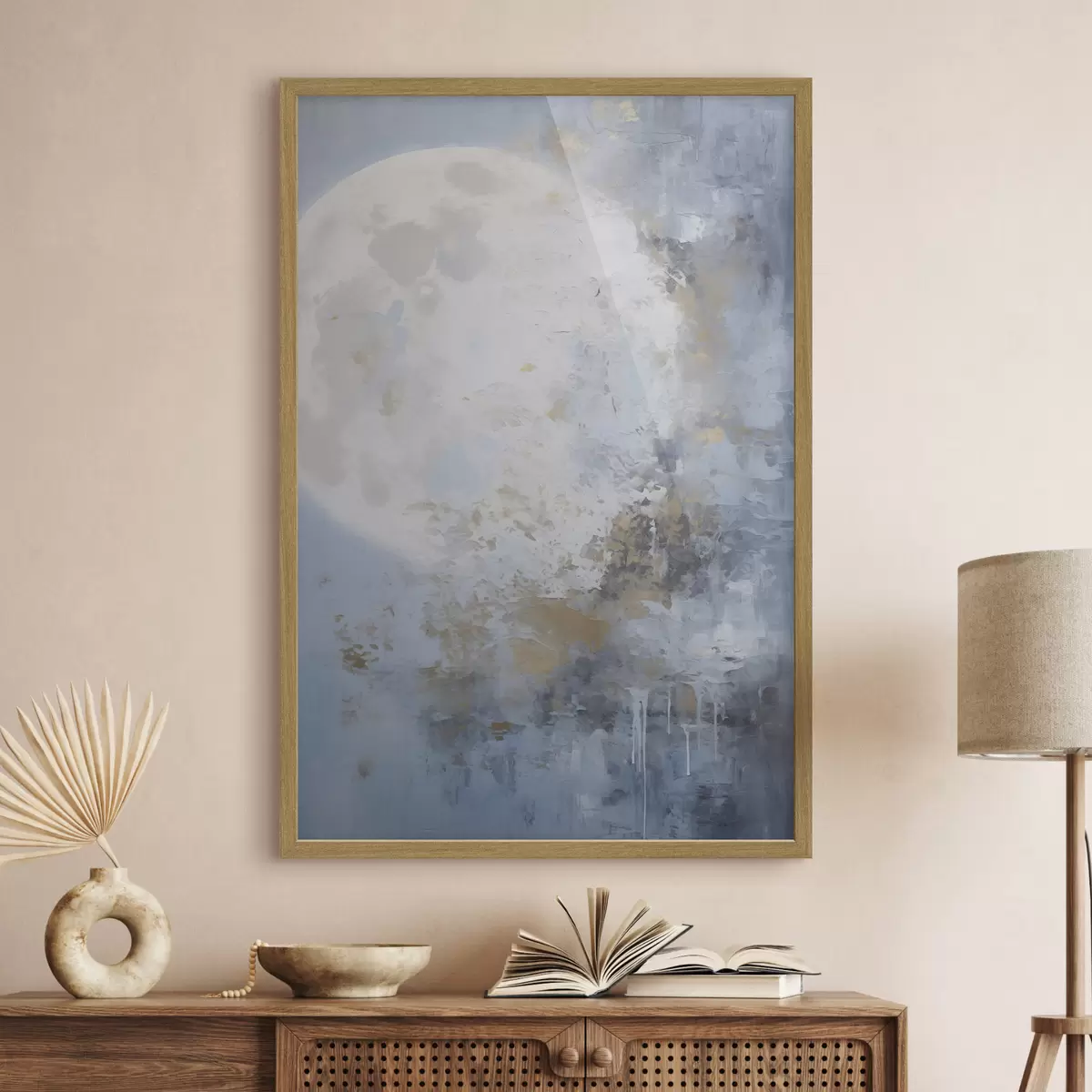 Poster Abstracción lunar f46125
