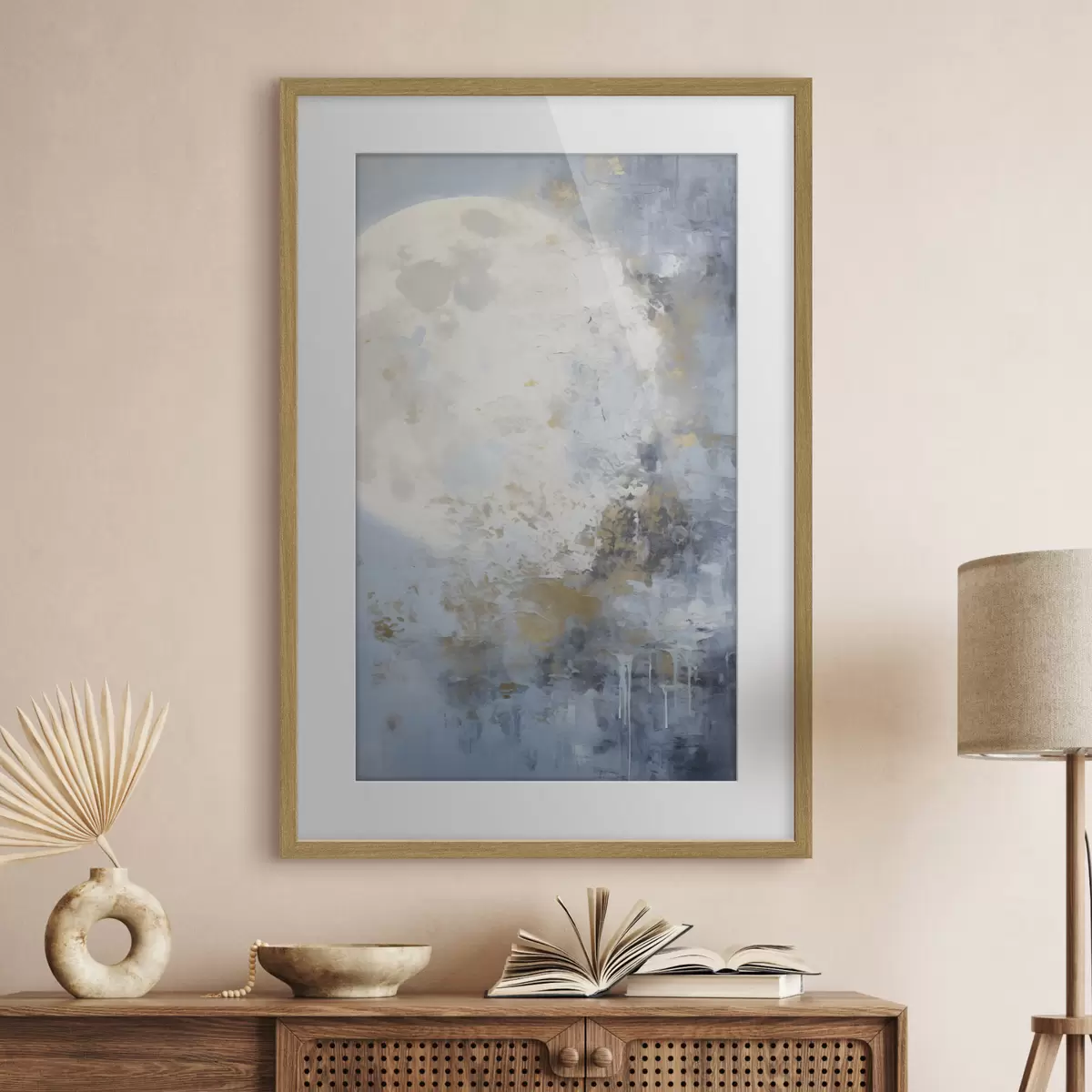 Poster Abstracción lunar f46125