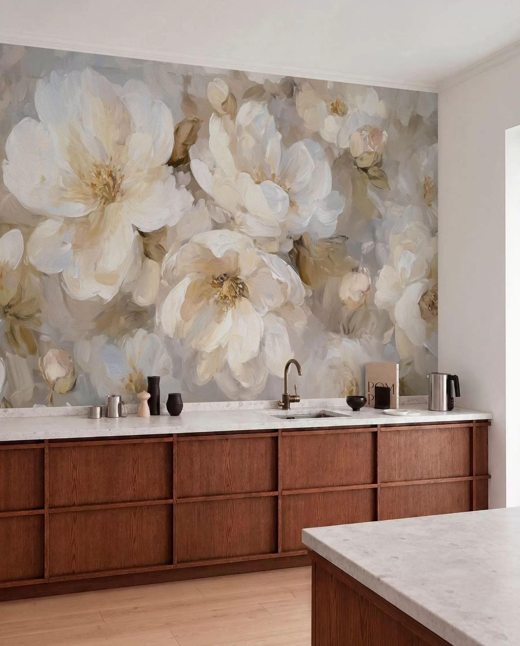 murales de pared Ramo color marfil w04633