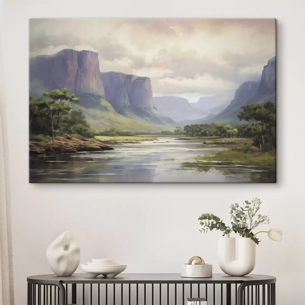 murales de pared Parque con vistas a la montaña s46194