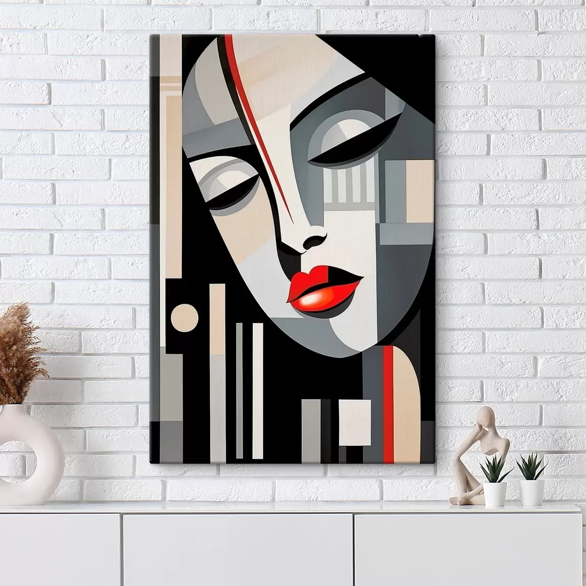 murales de pared Cara abstracta s46213