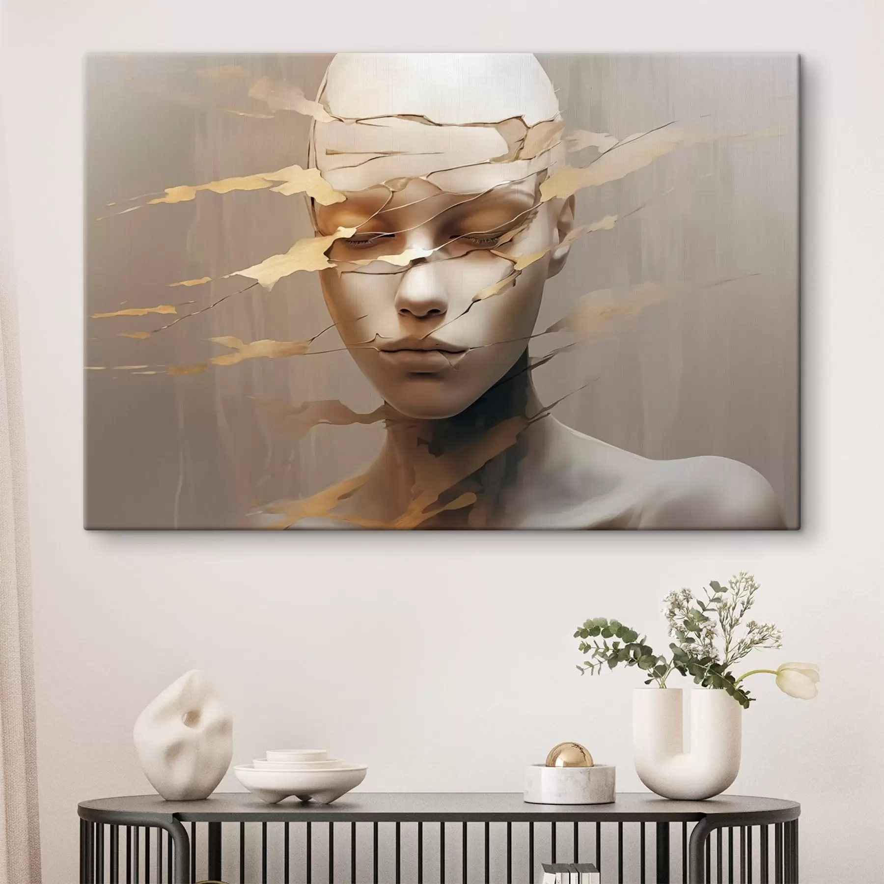 murales de pared Cara rota s46225