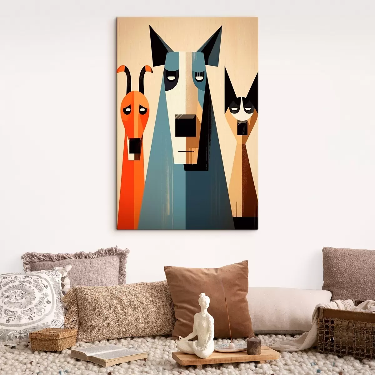 murales de pared Resumen Perros s46235