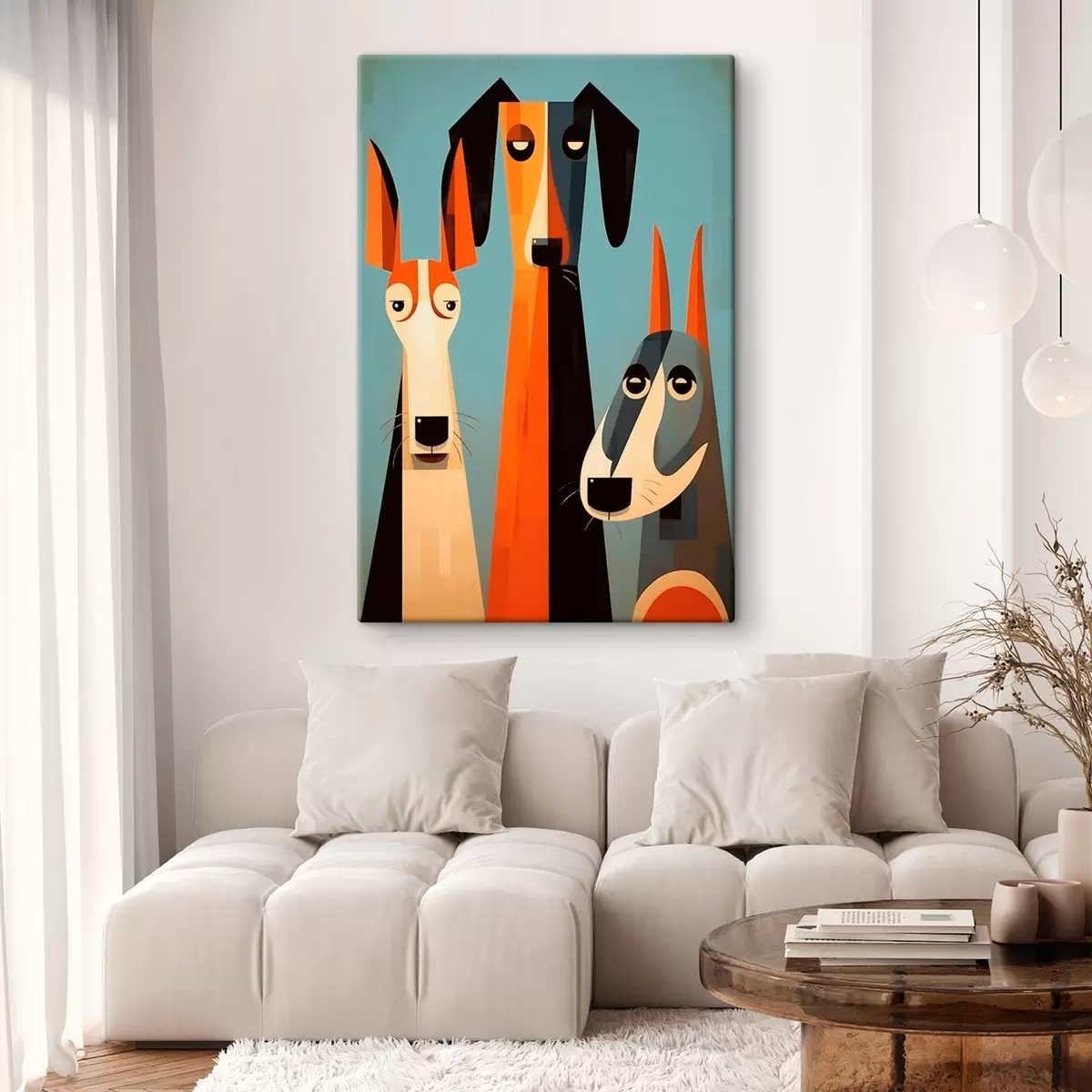 murales de pared Resumen Perros s46236