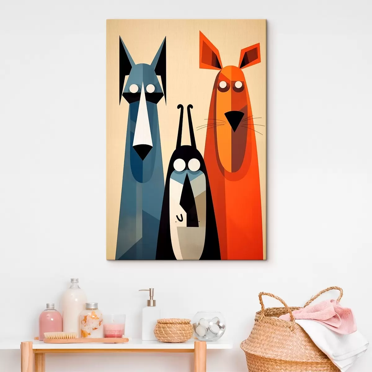 murales de pared Resumen Perros s46237