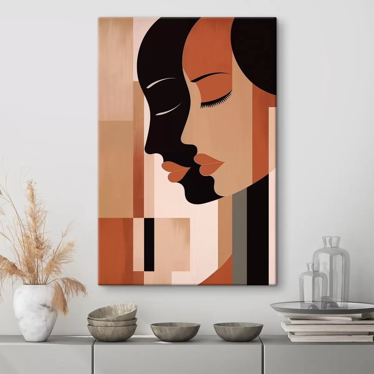 murales de pared Rostros abstractos s46241