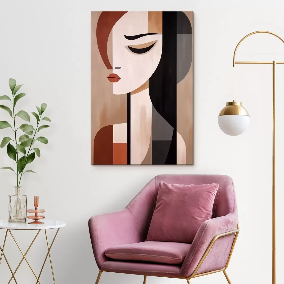 murales de pared Caras abstractas s46242