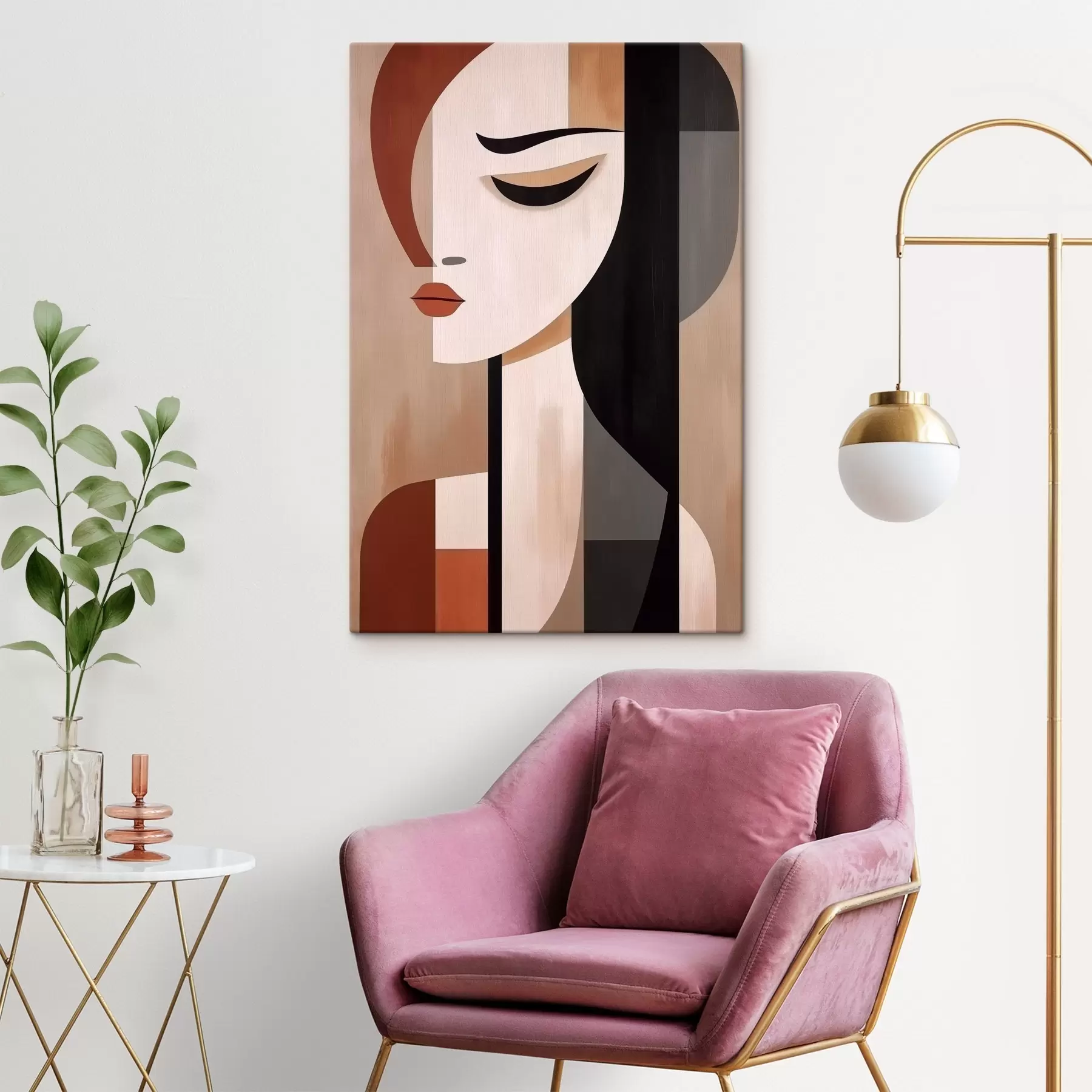 murales de pared Caras abstractas s46242