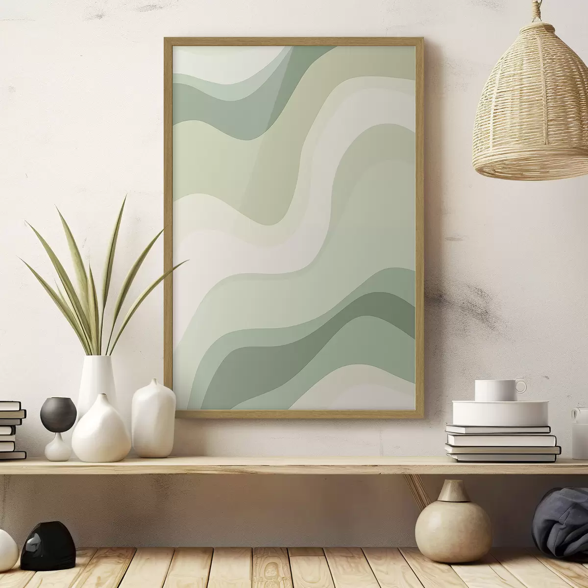 Poster Ondas abstractas f46214