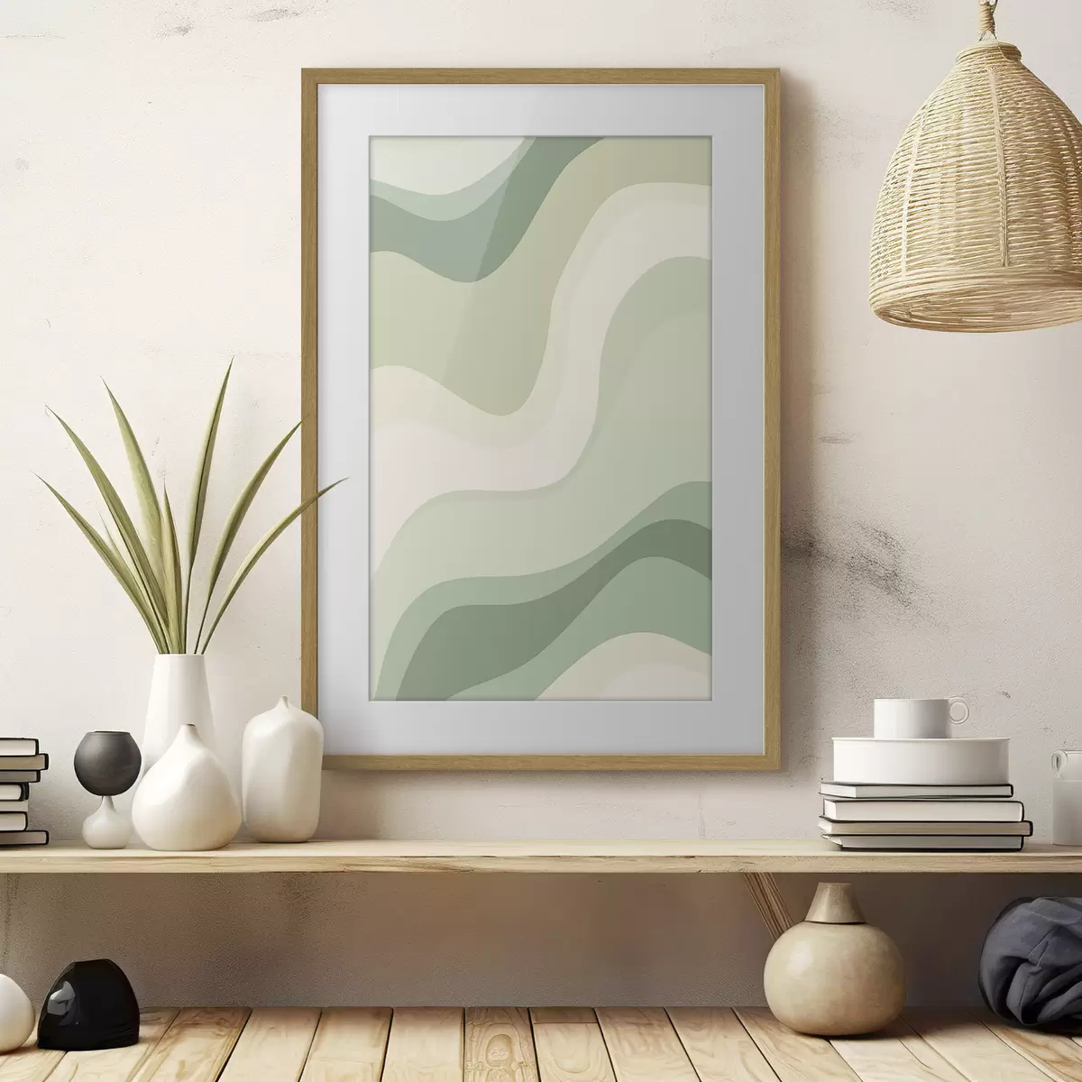 Poster Ondas abstractas f46214