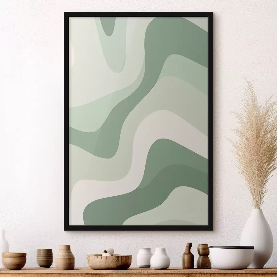 murales de pared Ondas abstractas f46215