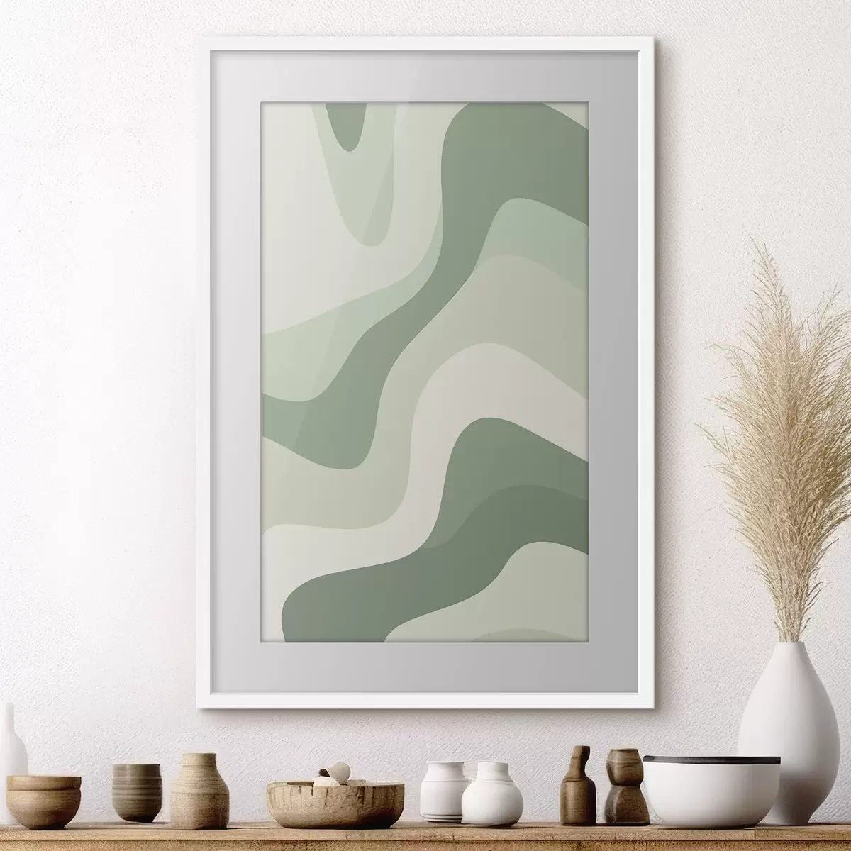 Poster Ondas abstractas f46215