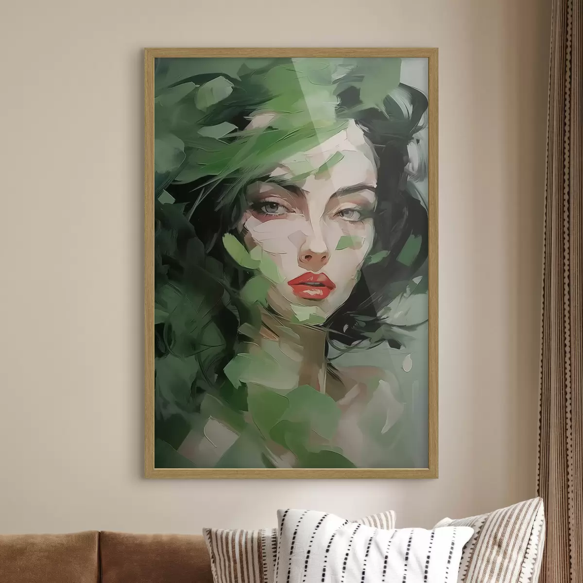 Poster Retrato femenino abstracto f46224