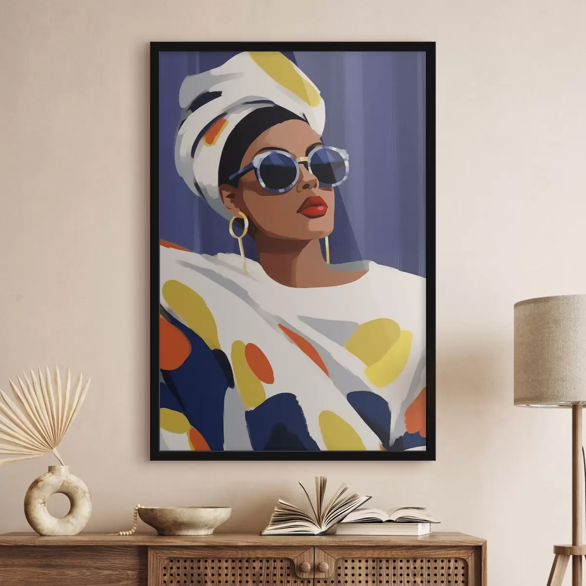 Poster Mujer con gafas f46231