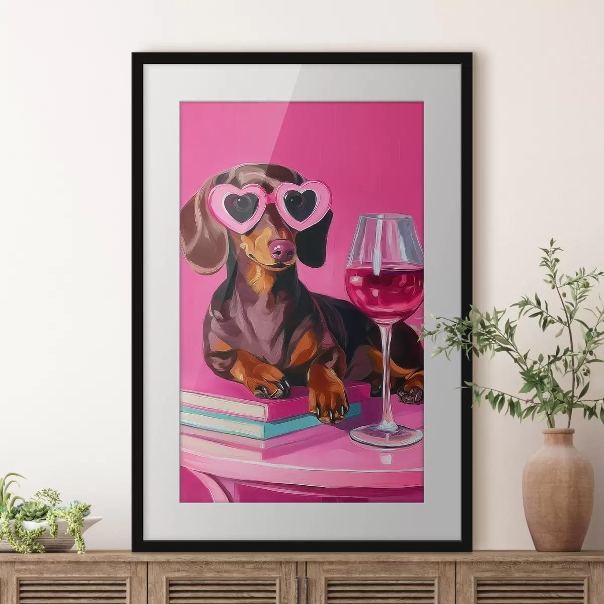 Poster Perro con gafas f46234
