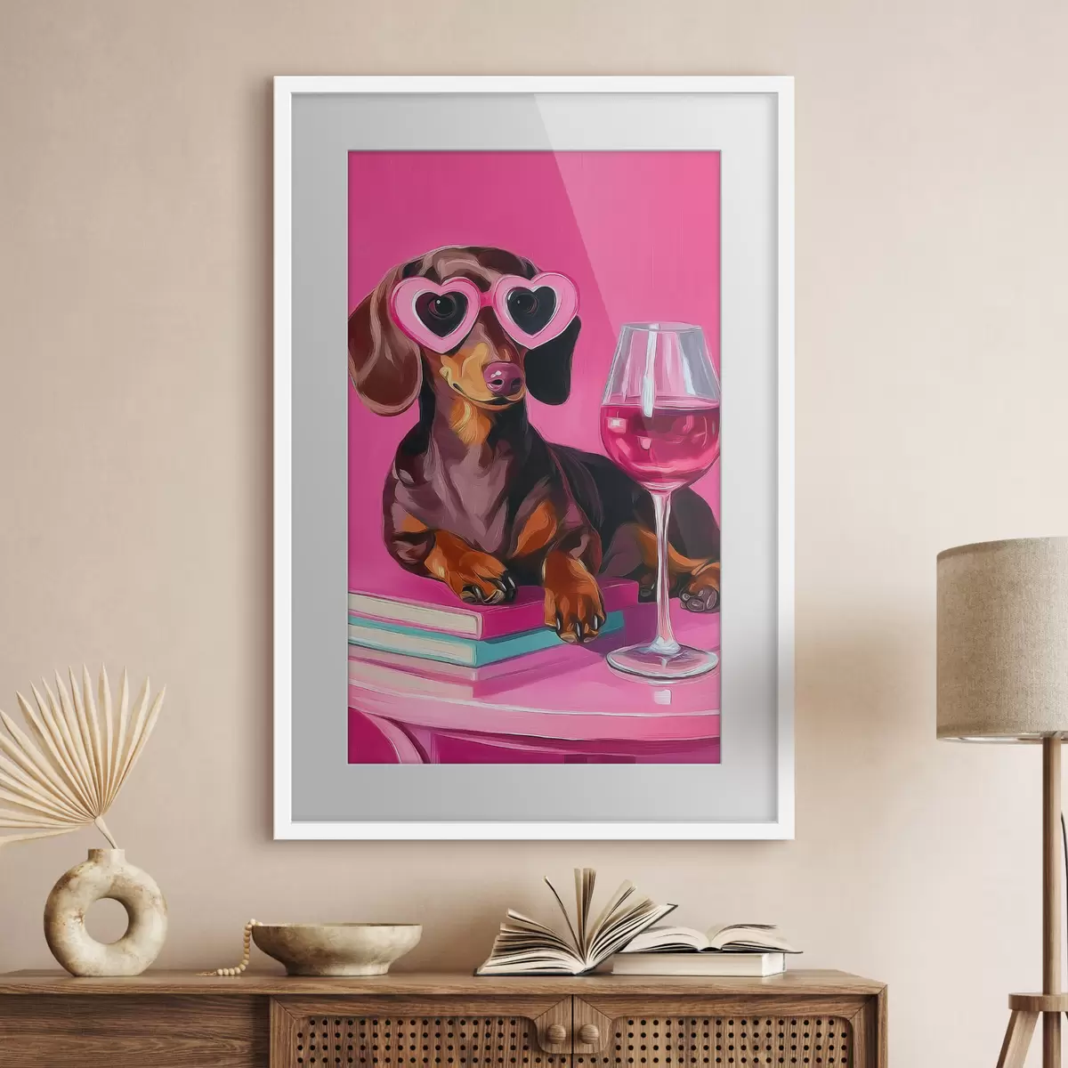 Poster Perro con gafas f46234