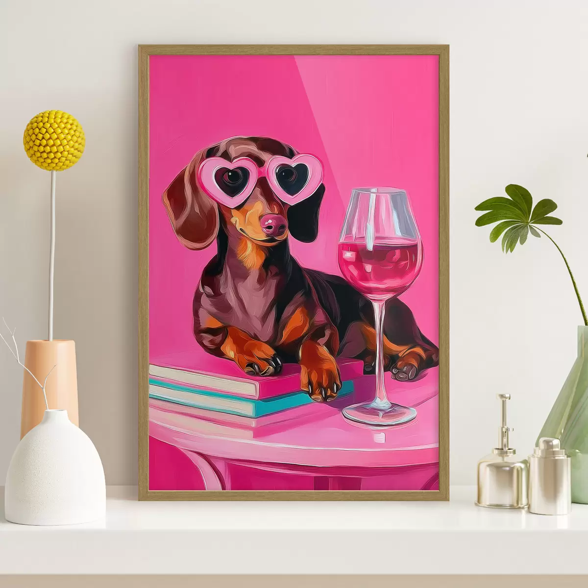 Poster Perro con gafas f46234