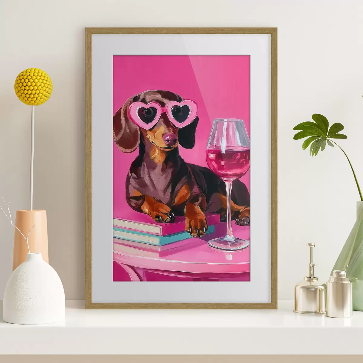 Poster Perro con gafas f46234