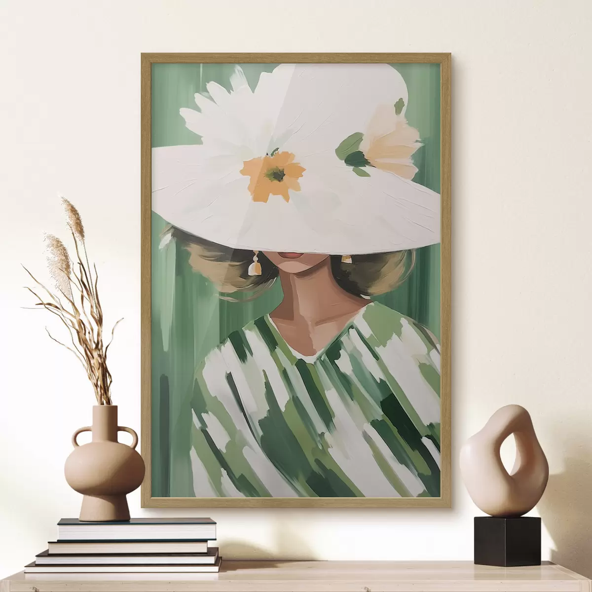Poster Sombrero de flores f46240