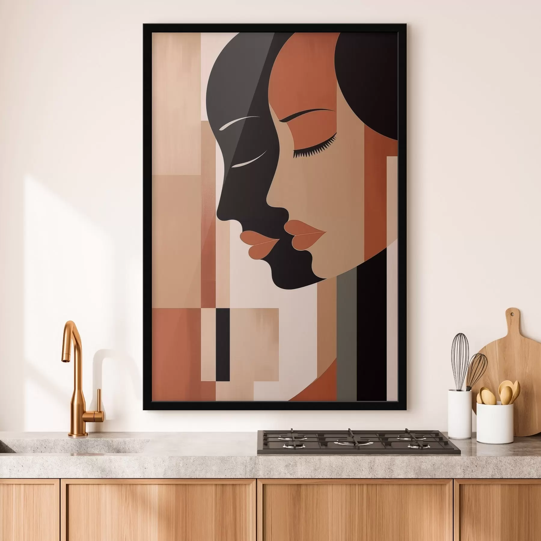 murales de pared Rostros abstractos f46241