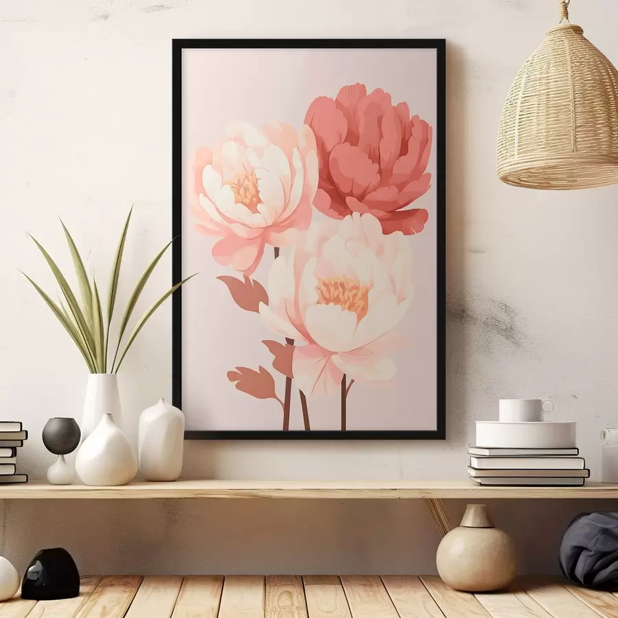 murales de pared Peonías f46252