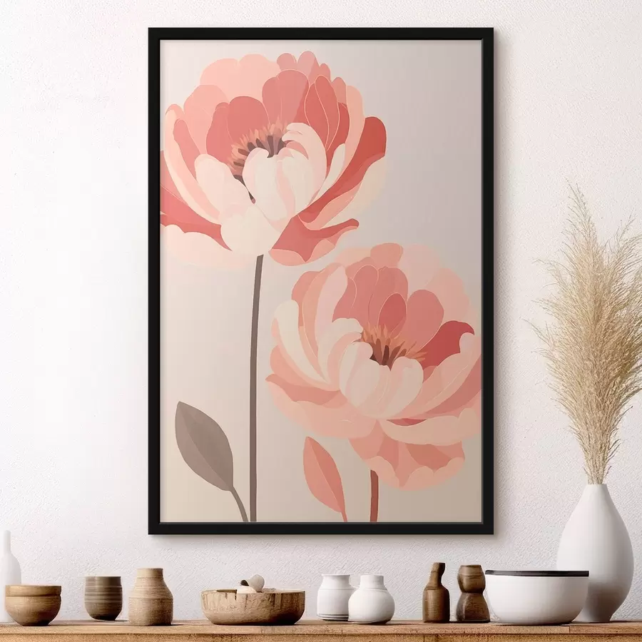 murales de pared Peonías f46253