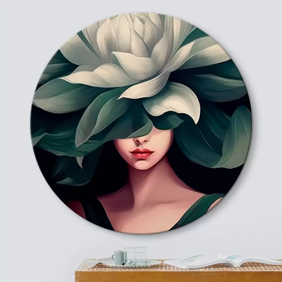 murales de pared Niña con una flor r46207