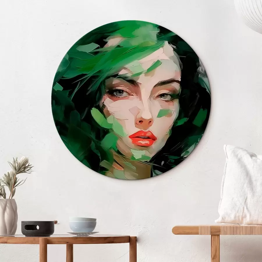 murales de pared Retrato femenino abstracto r46224