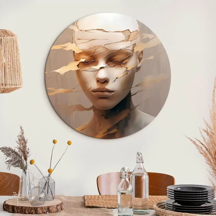 murales de pared Cara rota r46225