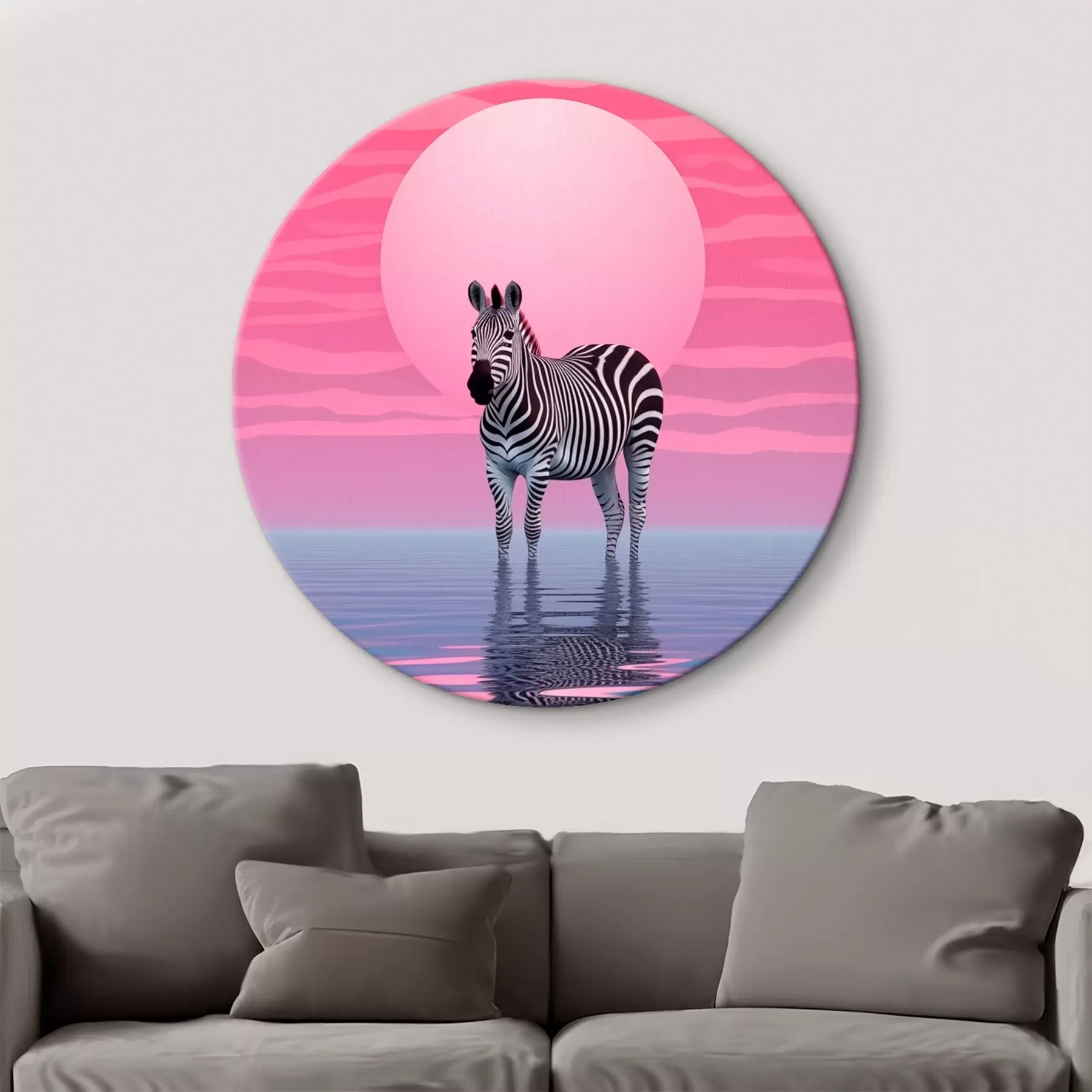 murales de pared Cebra al atardecer r46230