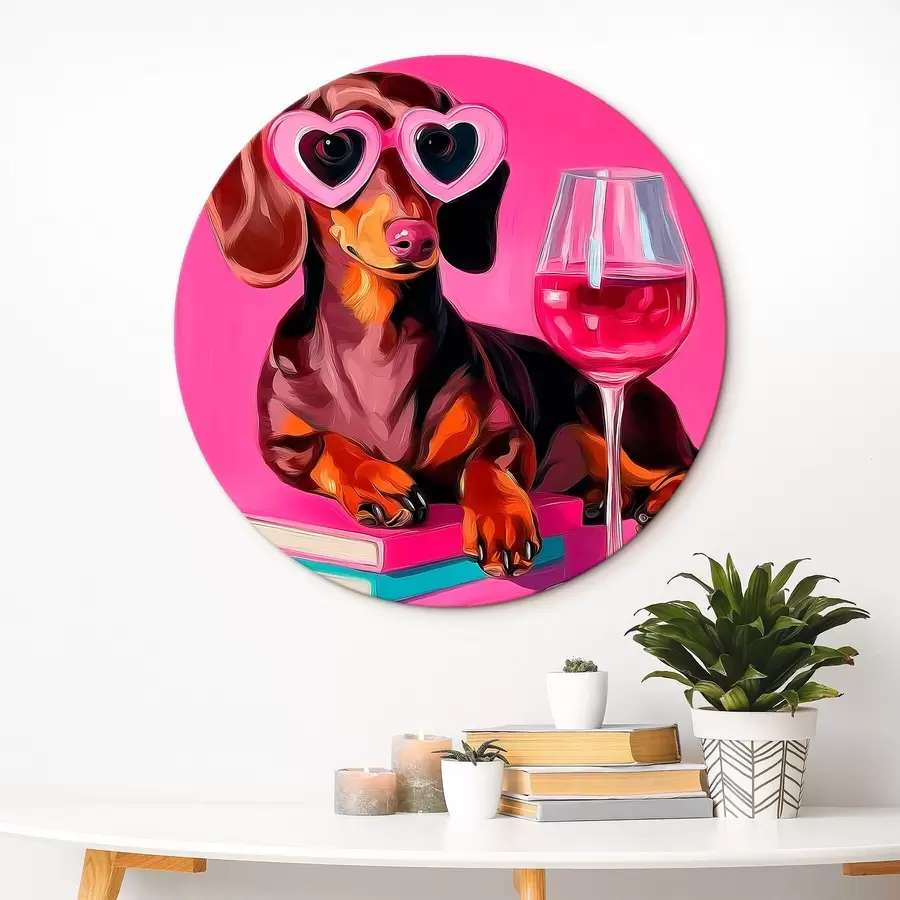 murales de pared Perro con gafas r46234