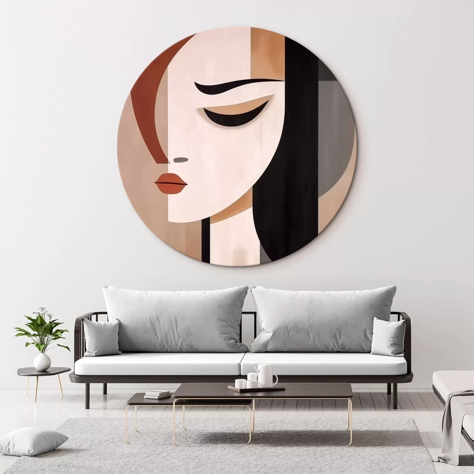 murales de pared Caras abstractas r46242