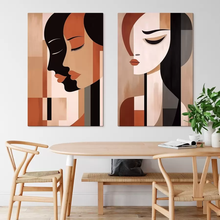 murales de pared Caras abstractas m00847