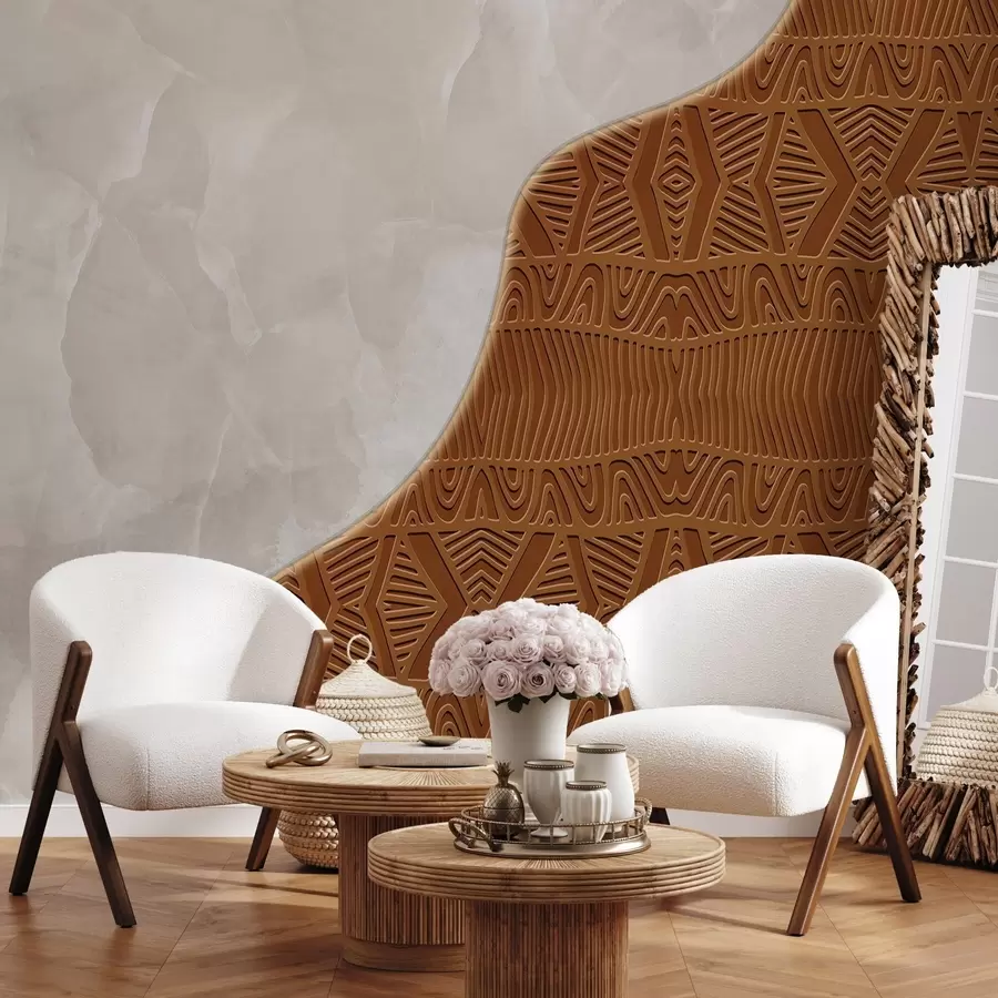 murales de pared Ornamento y hormigón w04664