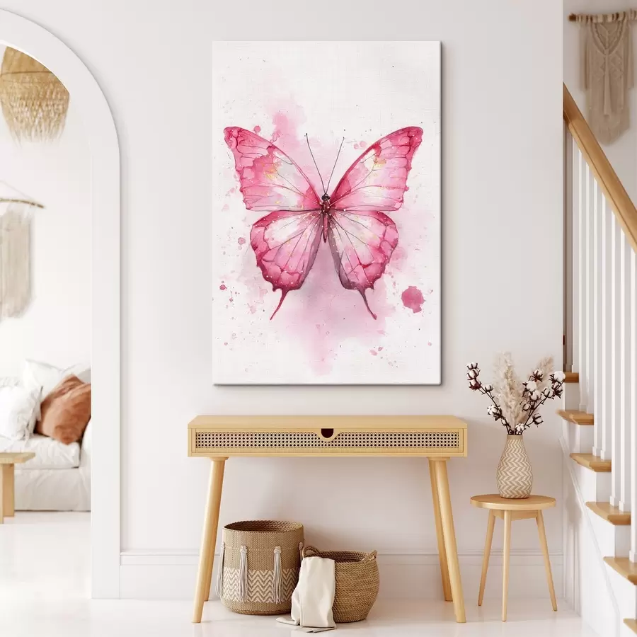 murales de pared Delicada mariposa sobre fondo acuarela s46077